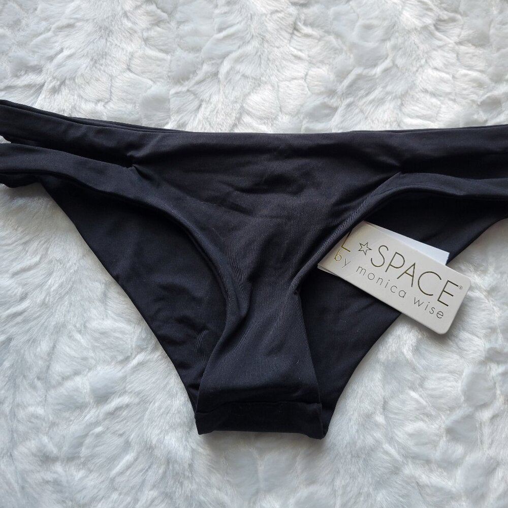 NWOT l*space Black Bikini Bottom - Minimal Low-Rise